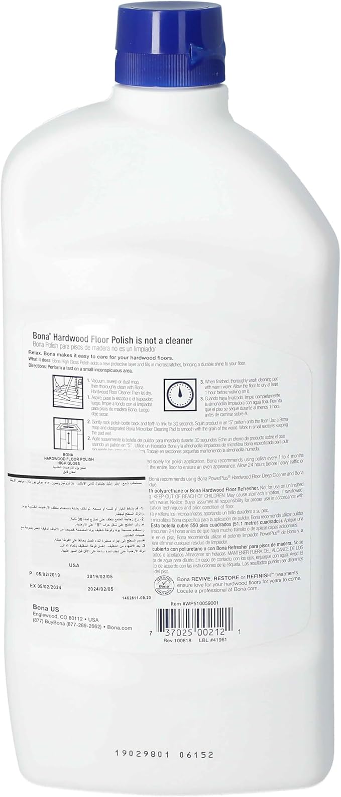Bona Hardwood Floor Polish - High Gloss, 32 oz.