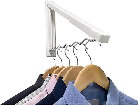 Foldable Clothes Drying RAK - Collapsible Laundry Racks for Drying Clothes with Hangers - Portable Clothes RCK Drying - Space-Saving Laundry Drying Rac Wall Drying Rack