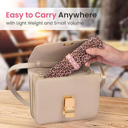 Travel Makeup Brush Holder, Silicon Trendy and Portable Cosmetic Face Brushes Holder, Make Up Organizer Bag Case, Cosmetic pouch,Toiletry Organizer (Pink Cat's Eye)