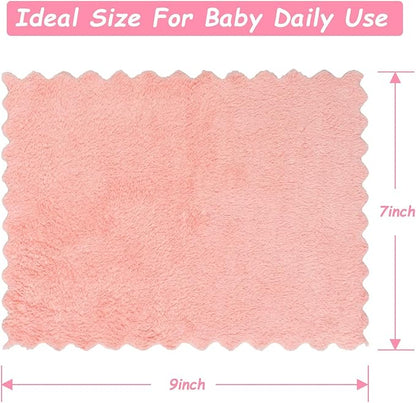 Orighty Baby Washcloths 24-Pack (7''x9''), Microfiber Coral Fleece Baby Towels, Super Soft and Absorbent Wash Cloths for Newborns, Infants and Toddlers, Gentle on Delicate Skin for Face Hands and Body