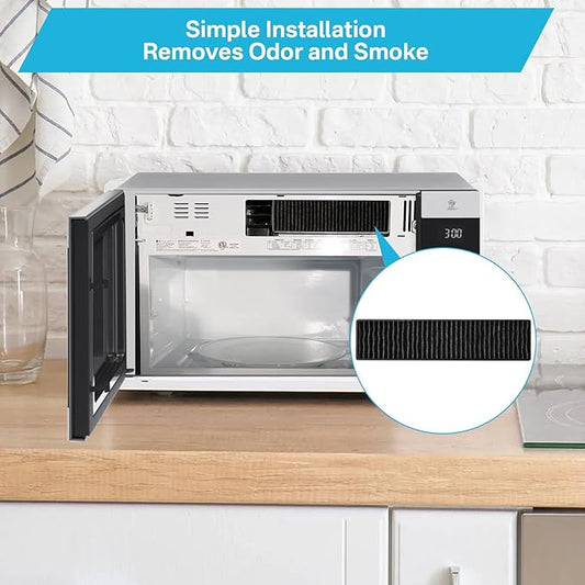 Replacement Filter 5230W1A003A Microwave Charcoal Filter Replacement with LG GE Kenmore Microwave Replaces LMV1650ST LMV1650SW LMV2031BD LMV2031SB PVM9005SJ8SS AP4439398 JVM7195SK6SS (2 Pack)