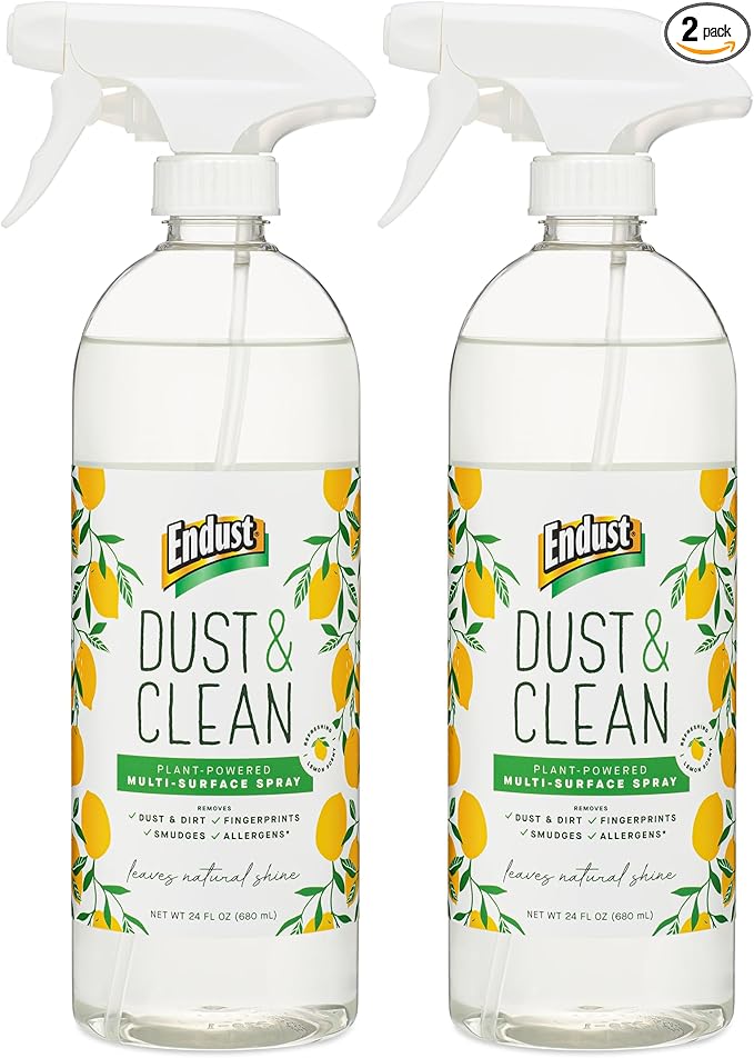 Endust Plant-based Multi-surface Dusting & Cleaning Spray, 24 Fl Oz (Pack of 2)