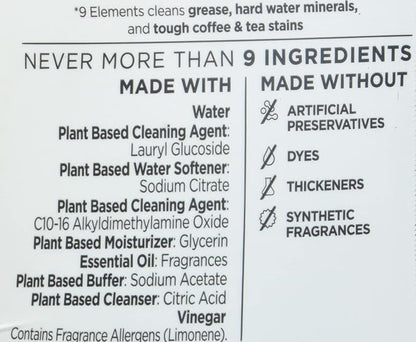 9 Elements Dishwashing Liquid Dish Soap