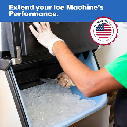 Sylvan Ice Machine Cleaner and Descaler | 1 Gal. (32 uses) | Free Cloth | Made in USA | Nickel Safe Ice Maker Cleaner and Descaler | Universal Compatibility for Commercial & Residential Ice Makers