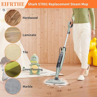 Eifrthe Upgrade S7001 Replacement Steam Mop 10 Packs Compatible with Shark S7000 S7000AMZ S7001 S7001TGT S7000 S7201 S7005 S7020 S8001 S8201 Steam Mop,Shark Steam and Scrub Pads