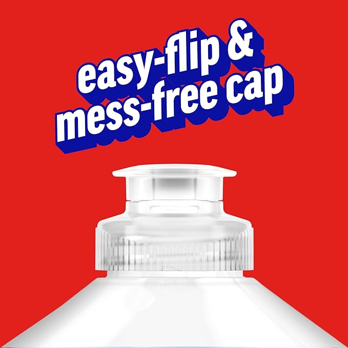 Ajax Ultra Liquid Dish Soap with Fabuloso Watermelon Scent, Fights Grease and Stuck-On Stains, Deep Cleaning Action, Mess-Free, Easy-Flip Cap, 52 fl oz Bottle