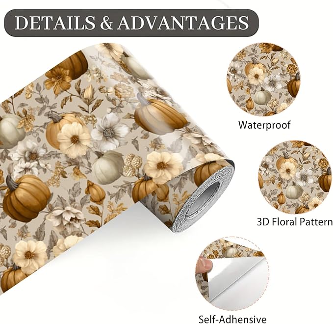 Daisy Floral Wallpaper Border 196x4 Inch Peel and Stick Wall Border Removable Vinyl Wall Trim Yellow White Flowers Pattern for Kitchen Bathroom Living Room Bedroom Mirror Cabinet Backsplash
