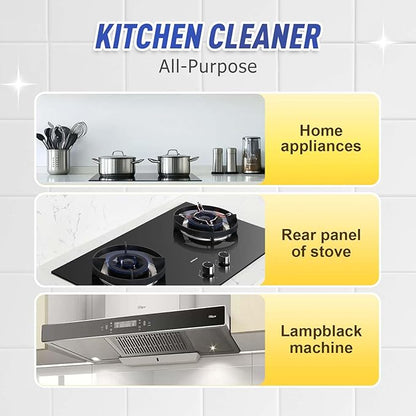 Kitchen Heavy Oil Cleaner Spray, 2026 New All Purpose Kitchens Heavy Oil Cleaning Agent, Multipurpose Kitchen Cleaner Spray for Countertops, Stovetop, Ovens and Appliances (3pcs)