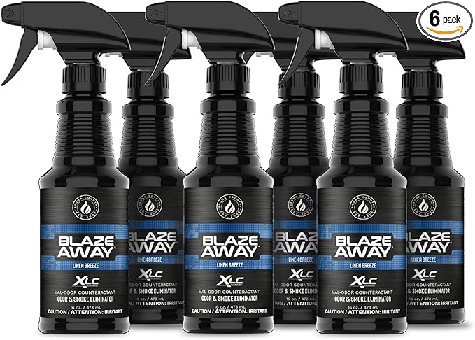 Blaze Away Commercial Air Freshener & Odor Eliminator for Strong Odor - Industrial-Grade Room Spray & Room Deodorizer for Home, Car, Smoke & Pet Odors - Long-Lasting Odor Absorber, Room Fresheners