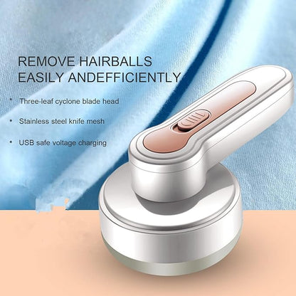 Sweater Shaver Fabric Shaver Electric Lint Remover with Ergonomic Handle Portable Rechargeable Clothes Fuzz Remover Electrostatic Brush 1 Set