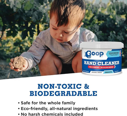 GOOP Original Multi-Purpose Waterless Hand Cleaner and Stain Remover - 14 oz Can (Pack of 3)
