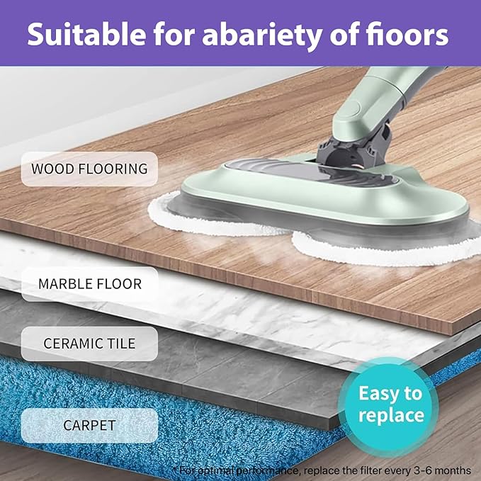 12 Pack S8001 S8201 S8000 S7001 Steam and Scrub Mop Pads for Shark S8001 S8201 S8000 S7001 S7201 S7005 S7000AMZ S7000 S7001TGT S7020 Steam & Scrub Steam Mop