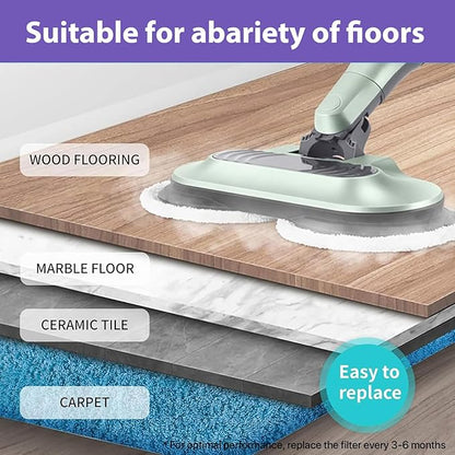 12 Pack S8001 S8201 S8000 S7001 Steam and Scrub Mop Pads for Shark S8001 S8201 S8000 S7001 S7201 S7005 S7000AMZ S7000 S7001TGT S7020 Steam & Scrub Steam Mop