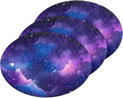 Galaxy Kitchen Scrub Sponges, Pop-up Kitchen Cleaning Sponges Reusable Dish Washing Sponges for Bathroom Household Cleaning 3 Pack - Non Scratch Scrubber