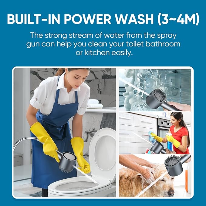 Cobbe Ion Drops Filtered Shower Head with Handheld, 4+1 Spray Mode Showerhead with Filters, Built-in Power Wash for Hard Water - Remove Chlorine - Reduces Dry Itchy Skin, Luxury Gray