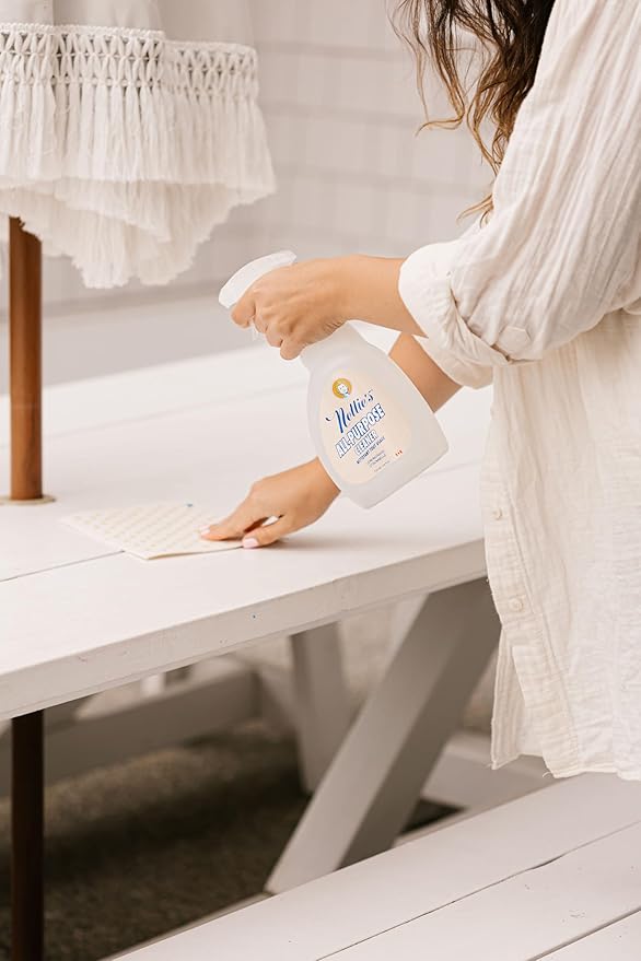 Nellie's All-Purpose Cleaner - Lemongrass Scent - Multi-Surface Cleaning for Kitchens, Bathrooms, and More - Plant-Based Formula - Leaping Bunny Certified - Free from Harsh Chemicals (Made in Canada)