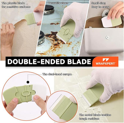 WRAPXPERT Peel and Stick Wallpaper Tools,Wallpaper Smoothing Tool Kit with Smoother,Edge Guider,Paste Brush for Backsplash Tile,Contact Paper