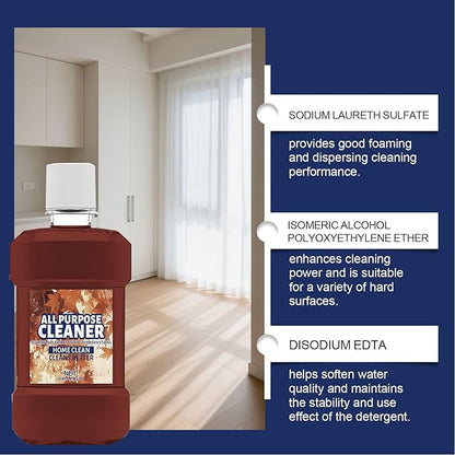 Floor Cleaner - Multi Stain Removal Liquid, Concentrated 80ml Cleaning Solution with Deep Formula, Fast Acting Dirt Lift Feature, Ideal for Home Bathroom Kitchen Tile Grout Glass C