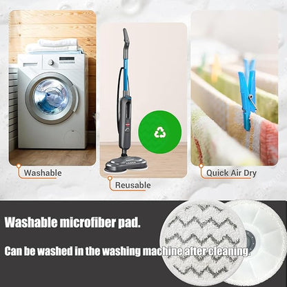 Eifrthe 3897a Rotating Mop Pads for Bissell Spin-Wave SmartSteam Scrubbing Steam Mop 3897A 3712 3712W, Model No 1641112,8 Pack