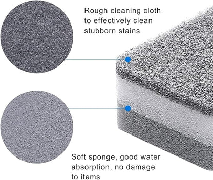 Individually Wrapped Sponges Kitchen Dishwashing Sponge Bulk, Non Scratch Dishes Scouring Pad Dishcloth, Odor-Free Sponge Wipes for Household Cleaning Dishes Travel Apartments - Grey (5000 Pack)
