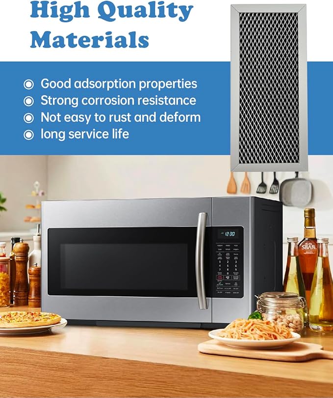 2Pcs Microwave Oven Charcoal Filter Compatible with Samsung ME19R7041FS ME19R7041FS/AA ME19R7041FT ME19R7041FT/AA ME19R7041FB ME19R7041FB/AA