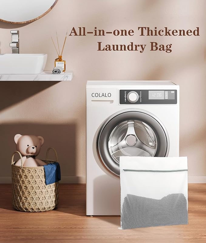 3 Pcs 24 * 24 inch large laundry bag, laundry storage, washing machine bag with zipper mesh, travel storage and sorting bag for Clothes,Fitted sheets,Sweater, Shoes