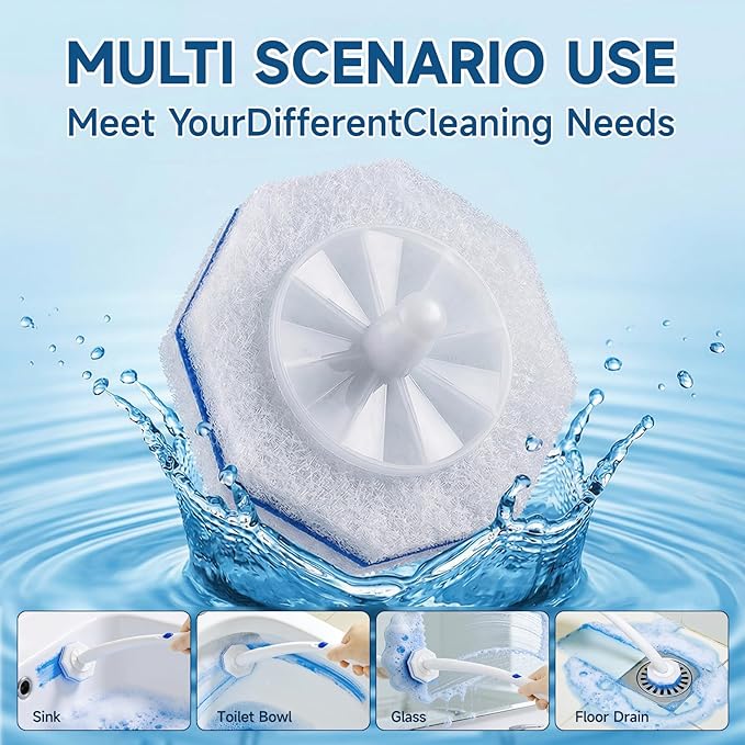 20 Count Toilet Wand Refills for Clorox, 5X Cleaning Power Toilet Bowl Cleaners & High-Density Disposable Toilet Brush Scrubber - No Falling Apart, Instant Foam for Bathroom Cleaning