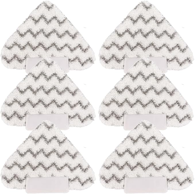 Sgizoku Triangle Steam Mop Replacement Pads for Shark Lift-Away Pro Steam Pocket Mop and Shark Genius Steam Pocket Mop System S3973D S3973 S5003D S6002 Vacuum Cleaner (6 Pack)