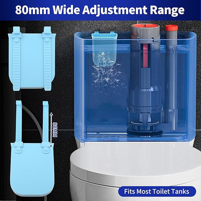 2 Pack Adjustable Toilet Tank Tablet Holder – Controlled Release Bleach Tablets Dispenser for Toilet Tanks, Large Capacity ABS Toilets Tank Cleaner Tablets Container, Fits Most Water Tanks