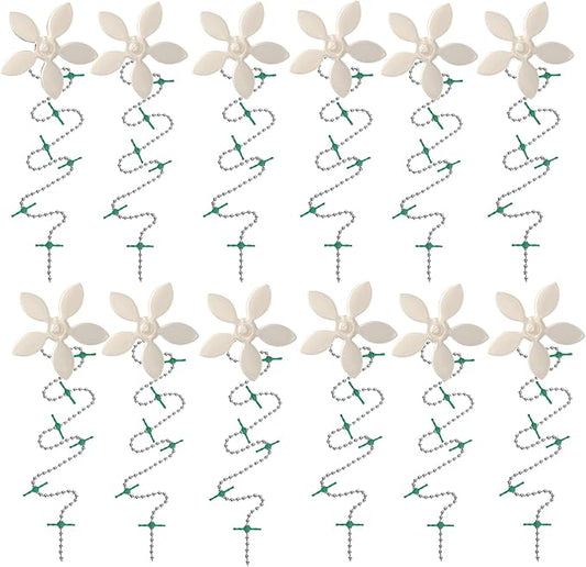 DrainWig Shower Drain Hair Catcher – Disposable Bathroom Hair Trap, Easy to Install in Shower Drain Cover, Helps Prevent Clogs – As Seen on Shark Tank – White Flower (12-Pack)
