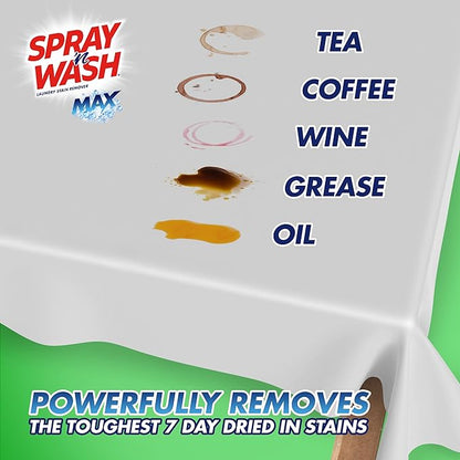 Spray N’ Wash Max Stain Remover Spray, Laundry Pre-Treat for Tough Stains, 16oz