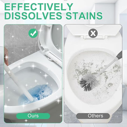 50pcs Disposable Toilet Wand Refills for Clorox,Replacement Brush Heads Compatible with Most Toilet Wand Refill System,Upgrade Fiber Cleaner Heads for Closestool Cleaning（not Included Brush Rod）