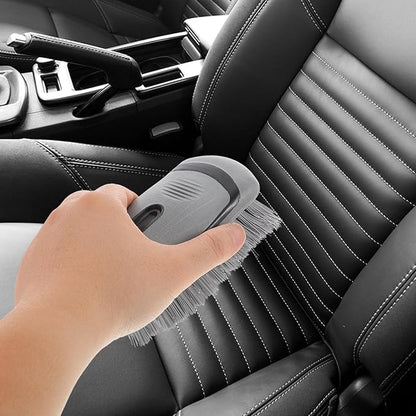 Car Interior Cleaning Brush Small Scrub Brush for Cleaning Carpets for Car Upholstery and Home Use