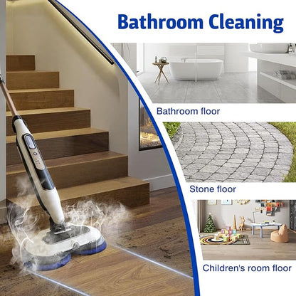 2 Pack Upgraded Steam Mop Replacement Brush Heads for Shark Steam Mop Pads - Deep Cleaning & Scratch-Free for Hardwood & Tile Floors - Compatible with S7000, S7001, S8201, S7201, S8001 Series