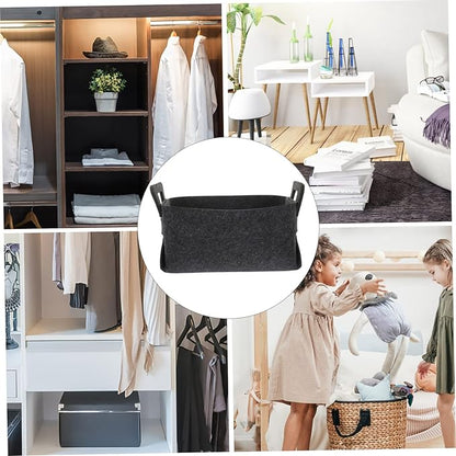 Ciieeo Foldable Capacity Laundry Hamper Basket Felt Clothes Storage Bin for Bedroom Dorm and Blanket Organizer Lightweight Collapsible Laundry Basket for Home Use