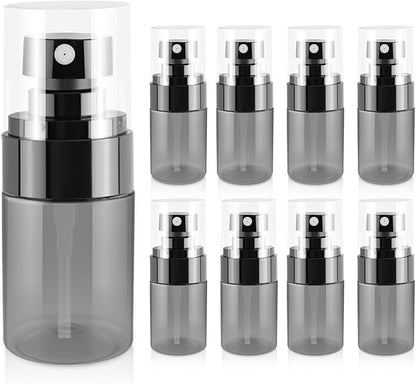 9Pack Small Spray Bottles, 1oz Black Plastic Fine Mist Mini Spray Bottles, Empty Refillable Travel Spray Bottle, Mister Spray Bottle for Hair, Cleaning, Salons, Planting, Skin Care