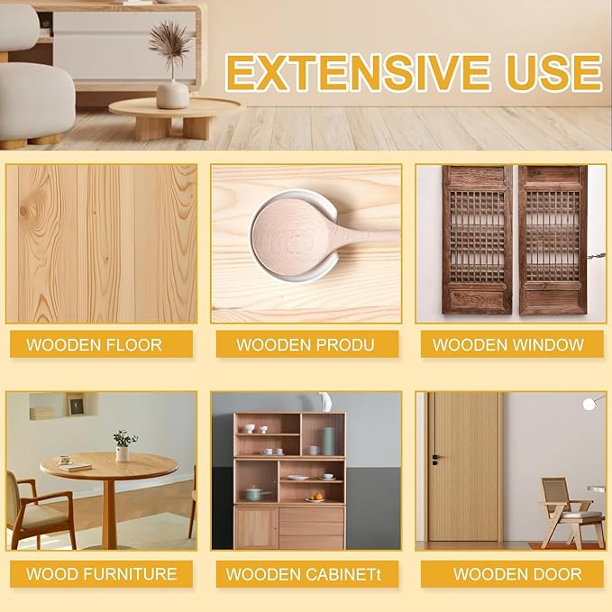 2PCS Natural Beeswax Care Spray & Restorer, Natural Beeswax Spray For Wood, For Living Room, Kitchen, Furnishings and Wooden Floors