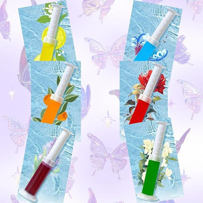 Toilet Gel Stamp, 84 Count 6 Kinds of Scent Toilet Bowl Cleaners, Toilet Stain Removal Cleaning Air Freshener (6 Pcs)