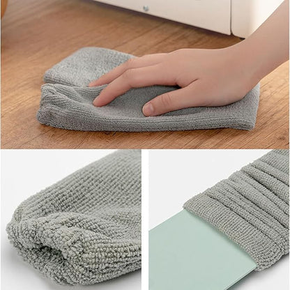 Extendable Microfiber Duster for Home Cleaning, Flexible Dust Sweeper with Bendable Handle, Household Dust Removal Tool for Hard-to-Reach Areas Under Furniture