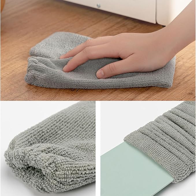 Extendable Microfiber Duster Brush for Home Dust Cleaning Flexible Long Handled Dust Cleaner Tool Under Couch and Narrow Gaps Reusable Household Removal Tool