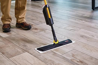 Rubbermaid Commercial Products Spray Mop Kit Includes Mop + Pads for All Floor Types/Hardwood/Vinyl/Tile
