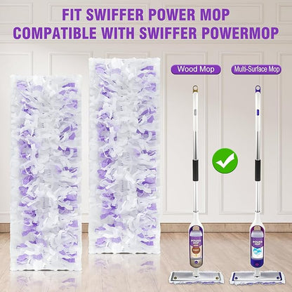 80 Pack Power Mop Refill Pads for Swiffer Power Mop , Disposable Swifter Wet Pad Refills for Swiffer, Replacement Spray Wet Pads Refills for Multi-Surface&Wood Floor Cleaning