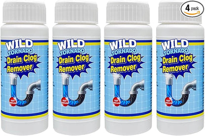 Wild Tornado Pipe Dredge, Powerful Sink and Drain Cleaner Powder, Fast Foaming Drain Cleaner for Kitchen and Pipes Cleaning Tool Clog Remover