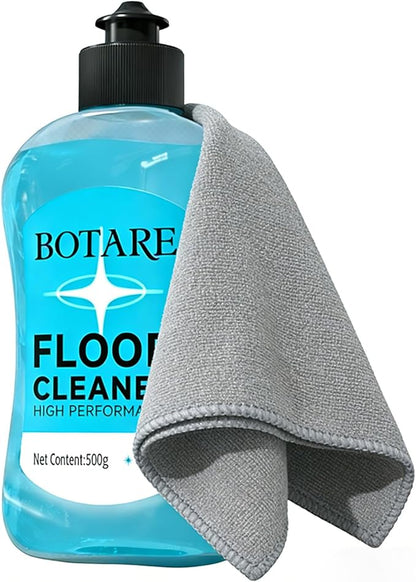 Floor Cleaner Liquid for Mopping, Household Deep Cleaning Solution for Wood,Hardwood,Tile,Laminate,Marble & Porcelain & Bathroom,Ocean Scent,17.6 Fl Oz Each(1 Bottle+1 Cleaning Cloth)