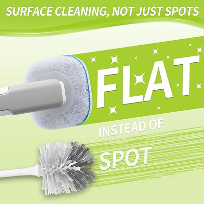 Toilet Bowl Cleaner Wand Refills Compatible with CLOROX, 63 Count Disposable Toilet Brush Refills, Replacement Heads for Toilet Cleaning System