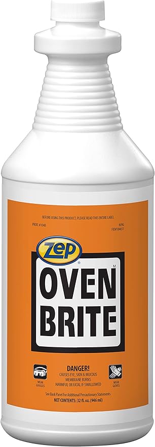 Zep Oven Brite Stove and Oven Cleaner - 32 oz (Case Of 12) 104801 - Penetrates Tough, Baked-On Soils, Carbon Deposits, Grease and Grime (For Business Customers Only)