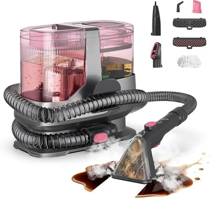 Portable Steam Carpet Cleaner Pink