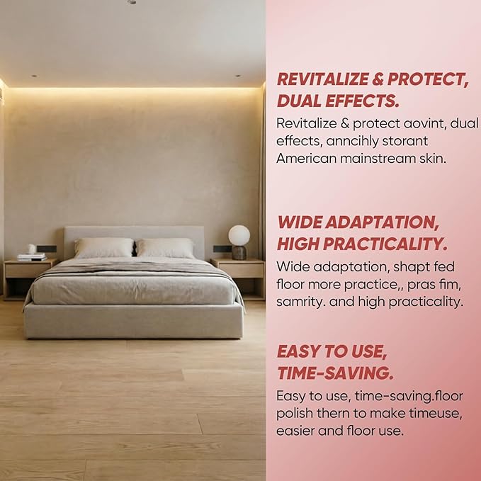 2PCS Floor Restore for Wood Floors, Floor Restore Cleaner Spray, Floor Polish for Shine Renewal & Protective Layer, Quick-Drying Protective Finish, for Tile, Shine Wood, Laminate, Vinyl, Bamboo