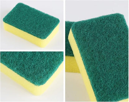 24 Pack Sponge Individually Wrapped, Bulk Kitchen Dishwashing Sponge, Non Scratch Scouring Pad, Odor-Free Scrubbers for Cleaning Sponge Wipes for Travel Apartments