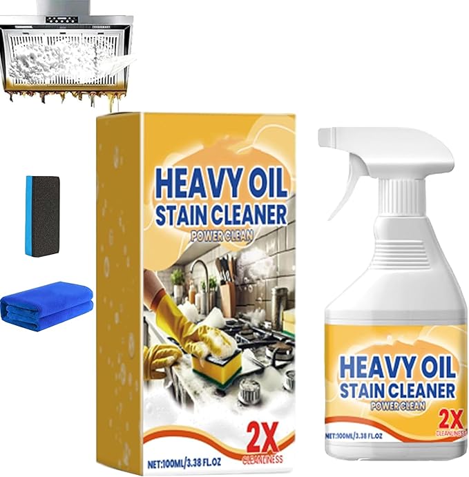 Kitchen Heavy Oil Cleaner,Clean Up Kitchen Oil Stains, All Purpose Kitchen Heavy Oil Cleaning Agent, Powerful Clean Kitchen Oil Stains Spray, Oil Enemy Foaming Cleaner (1 pcs)